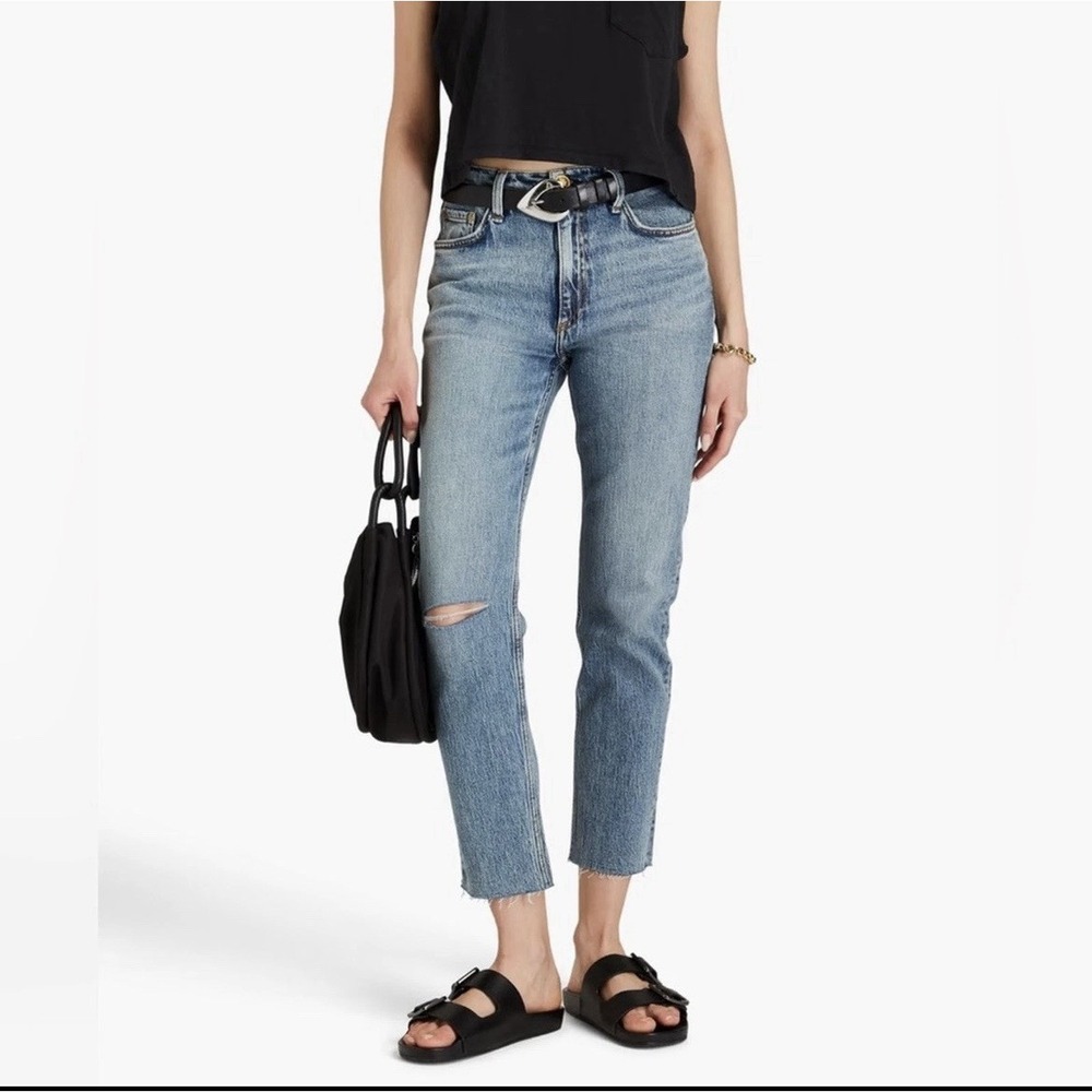 Rag & Bone Wren High-Rise Slim Straight Jeans size 30